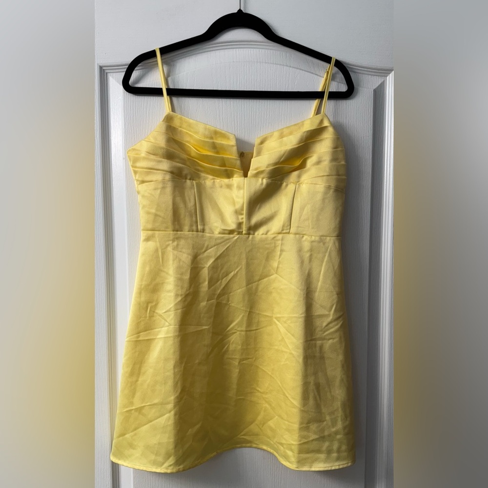 Princess Polly Della Mini Dress Butter Yellow - Picture 7 of 16